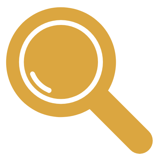Orange Magnifying Glass